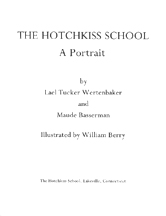 The Hotchkiss School - Title Page