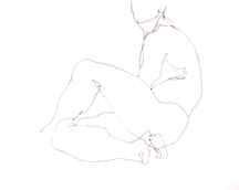 Gesture - Seated Male Nude Legs Crossed