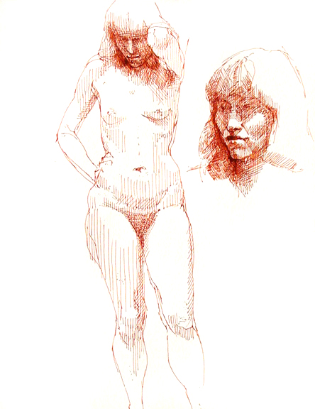 Sanguine Female Nude With Detail