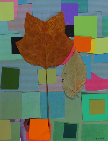 Grid Leaf Collage One
