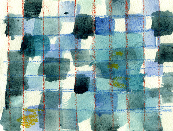 Watercolor Grid Thirteen