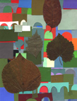 Arab Village - Leaf Collage