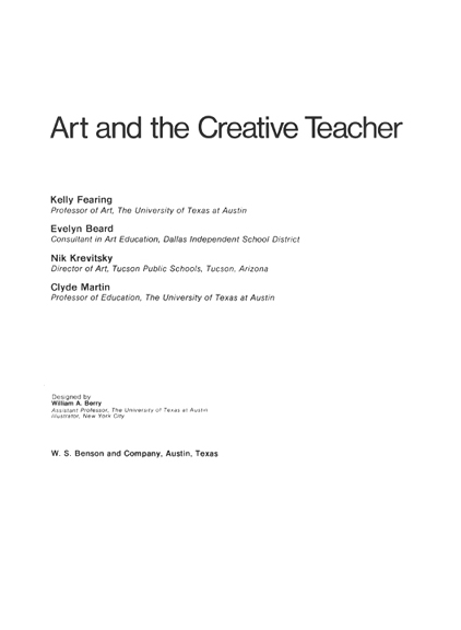 Art and the Creative Teacher Titlepage